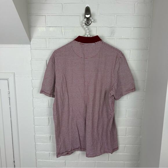 Ted Baker London Men’s Red Striped Casual Polo Shirt Size - Picture 9 of 9